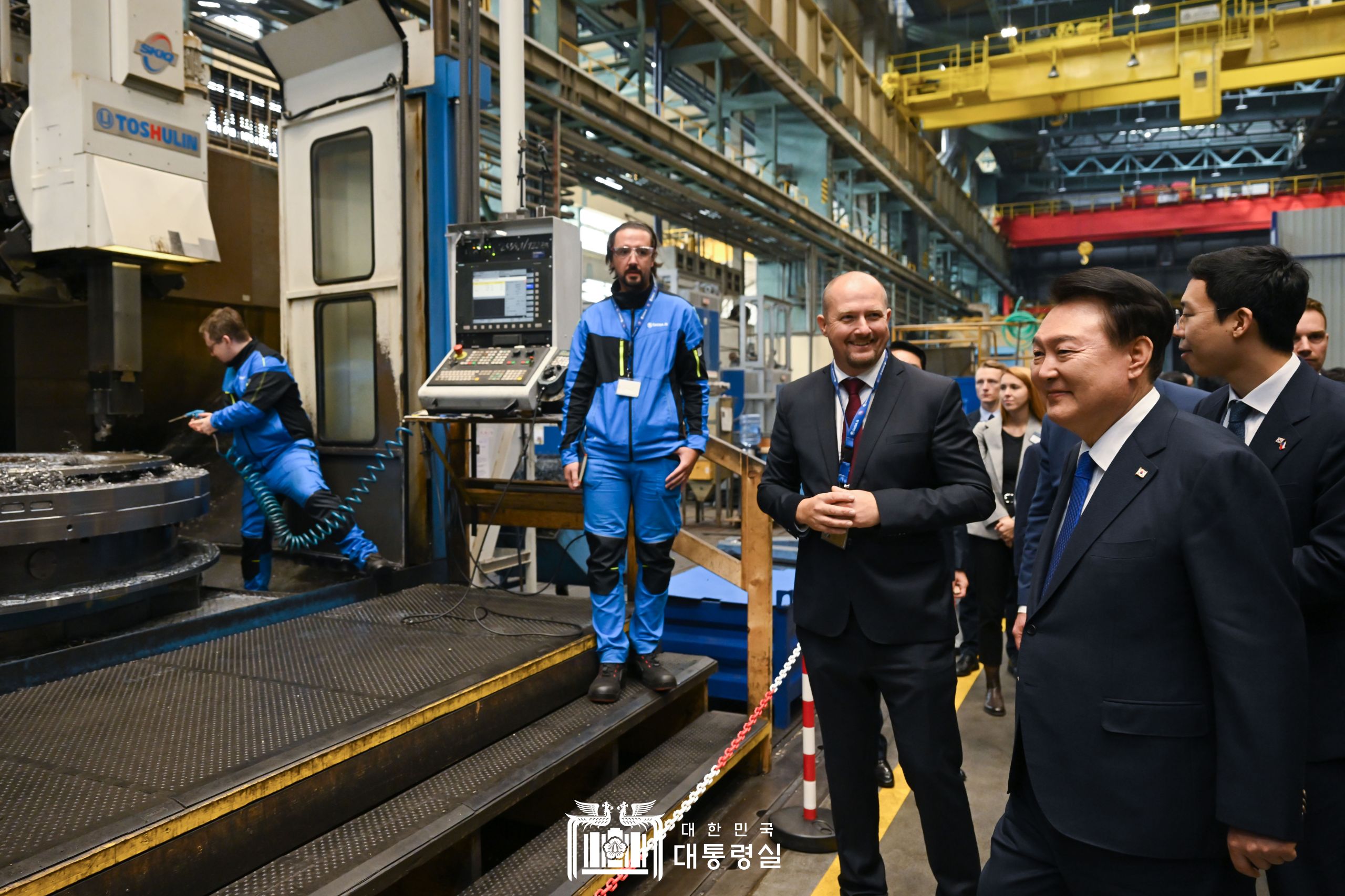 윤석열 대통령, 체코 두산스코다파워 방문