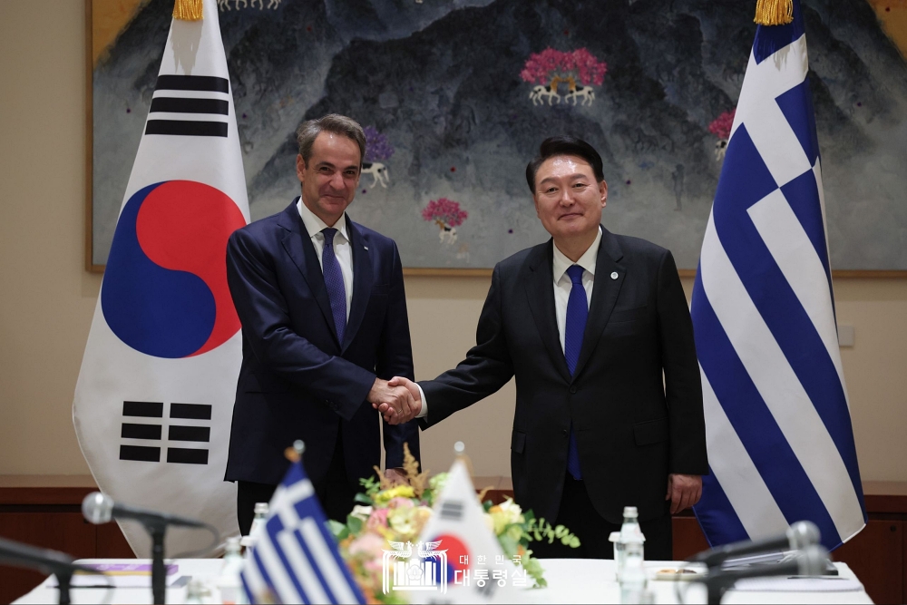 윤석열 대통령, 유엔총회 계기 그리스 총리와 정상회담 개최